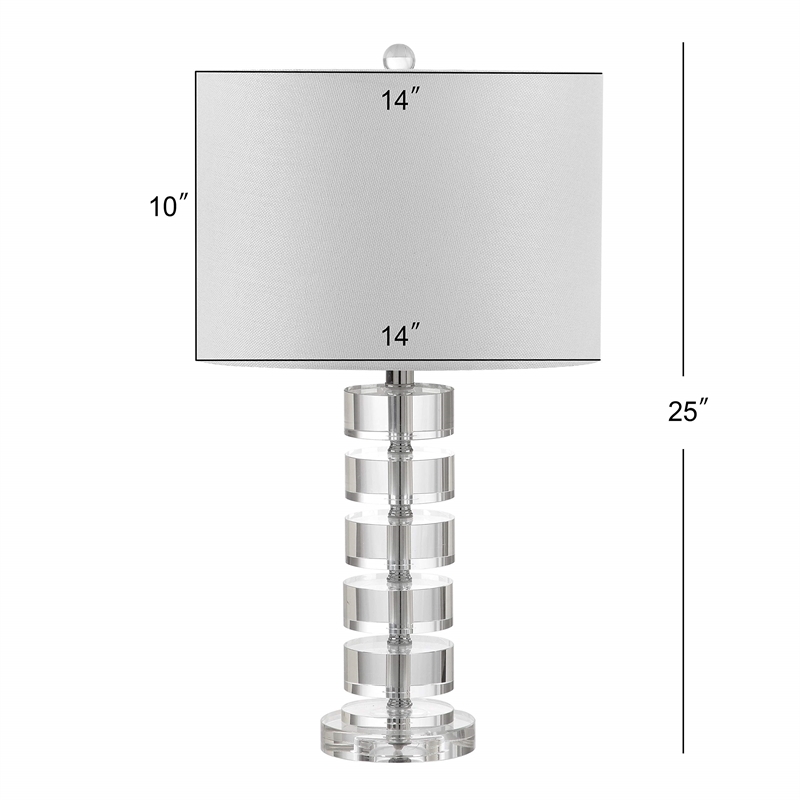 Safavieh Frances Crystal Table Lamp in Off White (Set of 2)