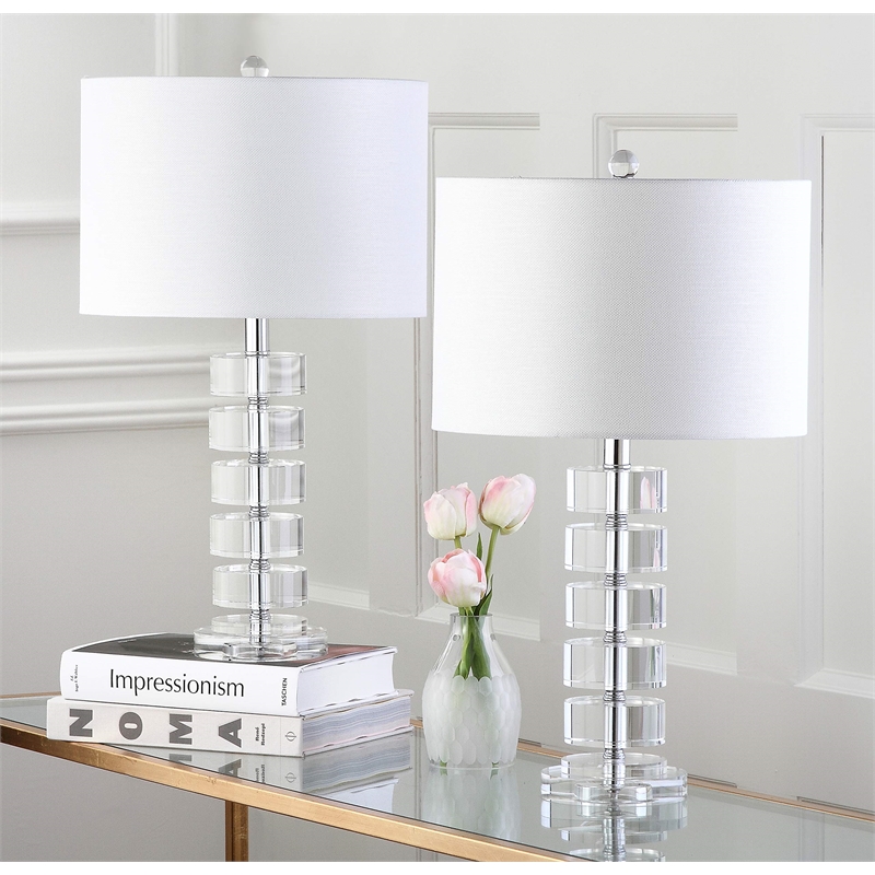 Safavieh Frances Crystal Table Lamp in Off White (Set of 2)