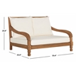 Safavieh Pomona Solid Wood Lounger in Natural
