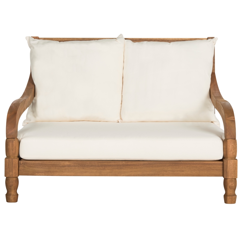 Safavieh Pomona Solid Wood Lounger in Natural