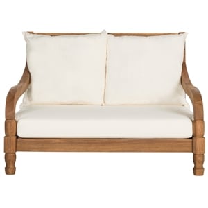 Safavieh Pomona Solid Wood Lounger in Natural