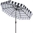 Safavieh Elsa Patio Umbrella in Black and White