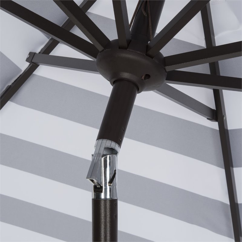 Safavieh Elsa Patio Umbrella in Black and White