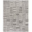 Safavieh Abstract 4' x 6' Hand Tufted Wool Rug in Ivory and Charcoal
