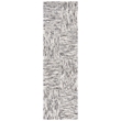 Safavieh Abstract 5' x 8' Hand Tufted Wool Rug in Ivory and Charcoal