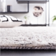 Safavieh Abstract 5' x 8' Hand Tufted Wool Rug in Ivory and Charcoal