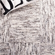Safavieh Abstract 5' x 8' Hand Tufted Wool Rug in Ivory and Charcoal