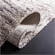 Safavieh Abstract 6' x 9' Hand Tufted Wool Rug in Ivory and Charcoal