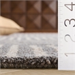 Safavieh Abstract 6' x 9' Hand Tufted Wool Rug in Ivory and Dark Gray