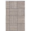 Safavieh Abstract 6' x 9' Hand Tufted Wool Rug in Ivory and Dark Gray