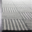 Safavieh Abstract 6' x 9' Hand Tufted Wool Rug in Blue and Gray