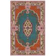 Safavieh Bellagio 4' x 6' Hand Tufted Wool Rug in Blue and Pink