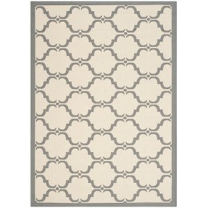 Safavieh Courtyard 5'3&quot x 7'7&quot Rug in Beige and Anthracite