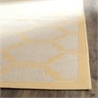 Safavieh Courtyard 8' x 11' Rug in Beige and Yellow