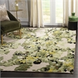 Safavieh Kenya 9' x 12' Hand Knotted Wool Rug in Green and Beige