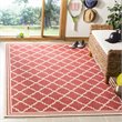 Safavieh Linden 100 4' x 6' Rug in Red and Creme