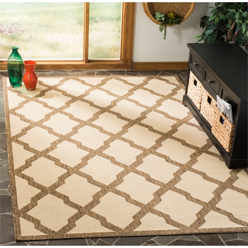 Safavieh Linden 100 9' x 12' Rug in Red and Creme