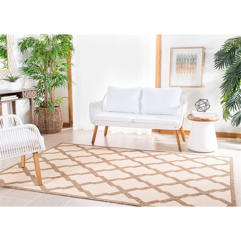 Safavieh Linden 100 9' x 12' Rug in Red and Creme