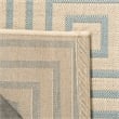 Safavieh Linden 100 2' x 8' Runner Rug in Red and Creme