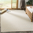 Safavieh Linden 100 2' x 8' Runner Rug in Red and Creme