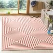 Safavieh Linden 100 8' x 10' Rug in Red and Creme
