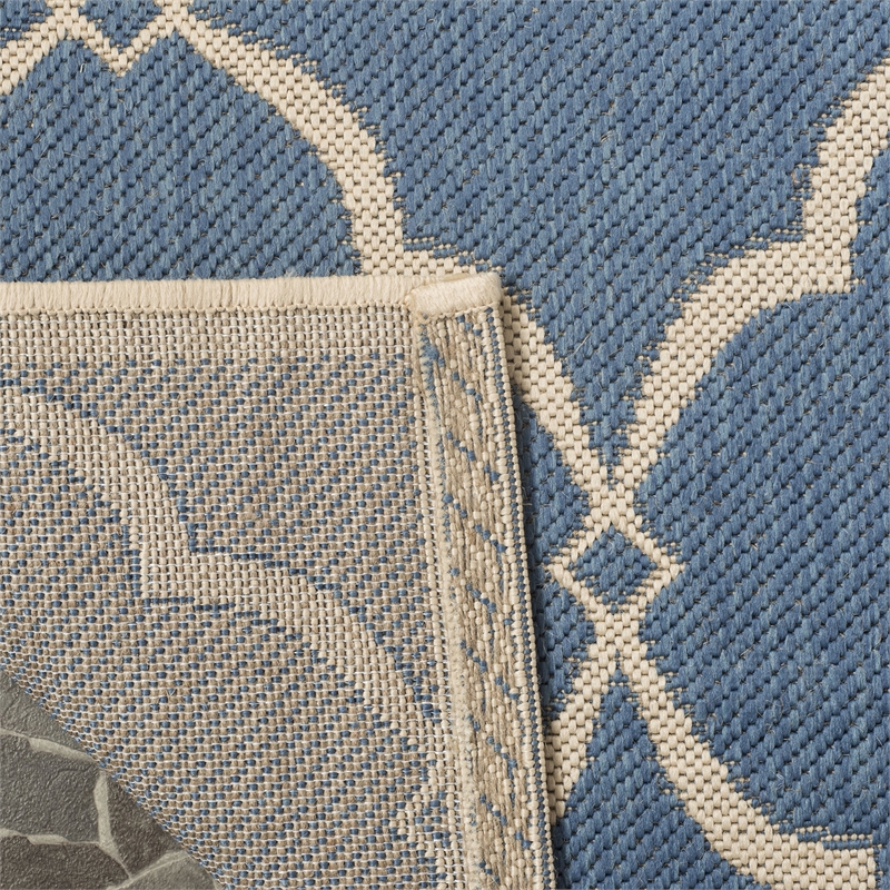 Safavieh Linden 100 2' x 8' Runner Rug in Beige and Cream