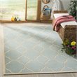 Safavieh Linden 100 4' x 6' Rug in Aqua and Cream