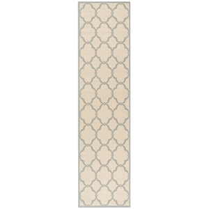 Safavieh Linden 100 2' x 8' Runner Rug in Cream and Aqua