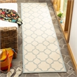 Safavieh Linden 100 2' x 8' Runner Rug in Cream and Aqua