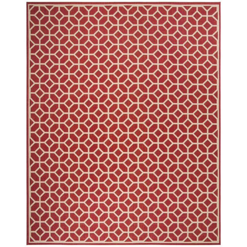 Safavieh Linden 100 8' x 10' Rug in Red and Creme
