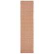 Safavieh Linden 100 2' x 8' Runner Rug in Cream and Rust