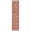 Safavieh Linden 100 2' x 8' Runner Rug in Red and Creme