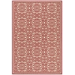 Safavieh Linden 100 8' x 10' Rug in Red and Creme
