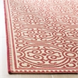 Safavieh Linden 100 8' x 10' Rug in Red and Creme