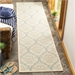 Safavieh Linden 100 2' x 8' Runner Rug in Red and Creme