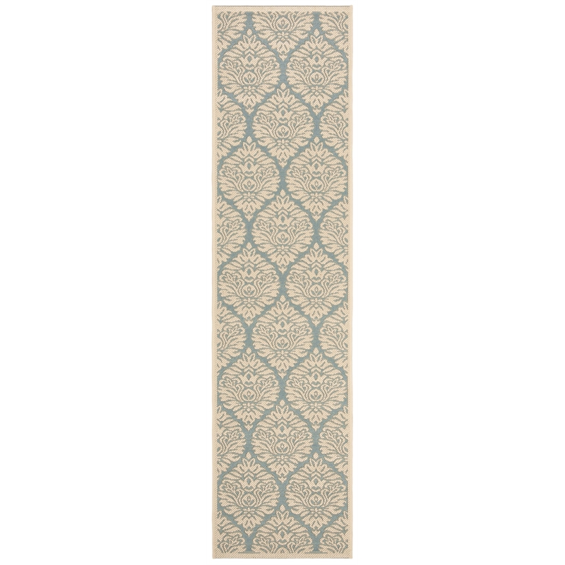 Safavieh Linden 100 2' x 8' Runner Rug in Red and Creme