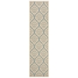 Safavieh Linden 100 2' x 8' Runner Rug in Red and Creme
