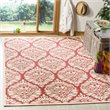 Safavieh Linden 100 4' x 6' Rug in Red and Creme