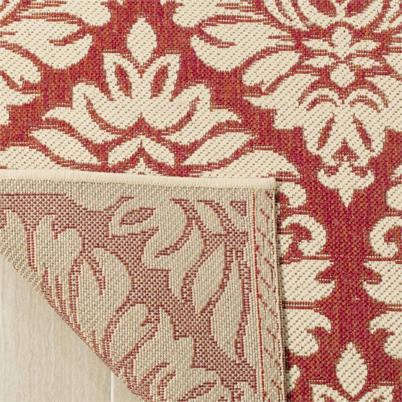 Safavieh Linden 100 8' x 10' Rug in Red and Creme