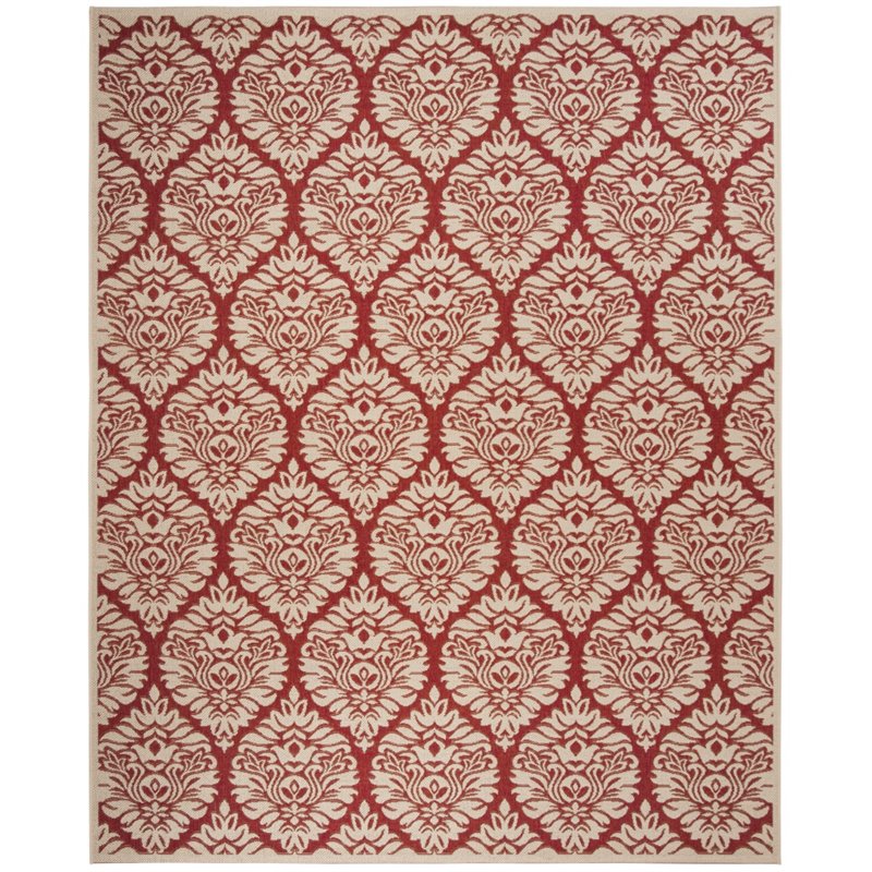Safavieh Linden 100 8' x 10' Rug in Red and Creme