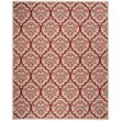 Safavieh Linden 100 8' x 10' Rug in Red and Creme