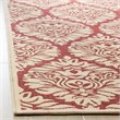 Safavieh Linden 100 9' x 12' Rug in Red and Creme