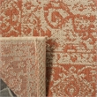 Safavieh Linden 100 2' x 8' Runner Rug in Rust and Creme