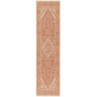 Safavieh Linden 100 2' x 8' Runner Rug in Rust and Creme