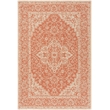 Safavieh Linden 100 4' x 6' Rug in Rust and Creme