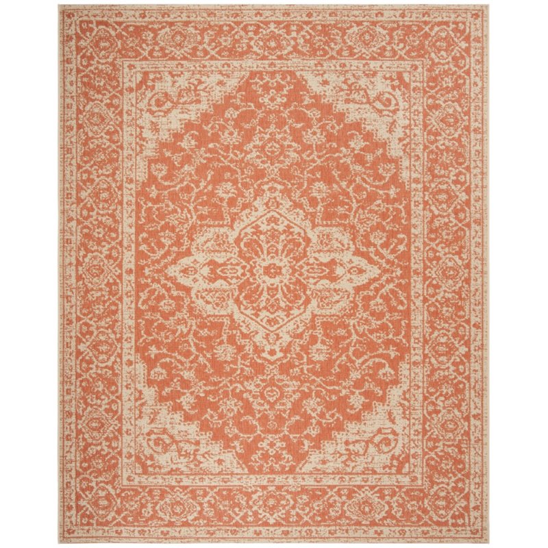 Safavieh Linden 100 8' x 10' Rug in Rust and Creme