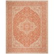 Safavieh Linden 100 8' x 10' Rug in Rust and Creme