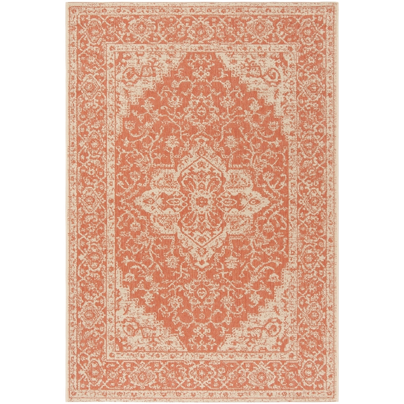 Safavieh Linden 100 9' x 12' Rug in Rust and Creme