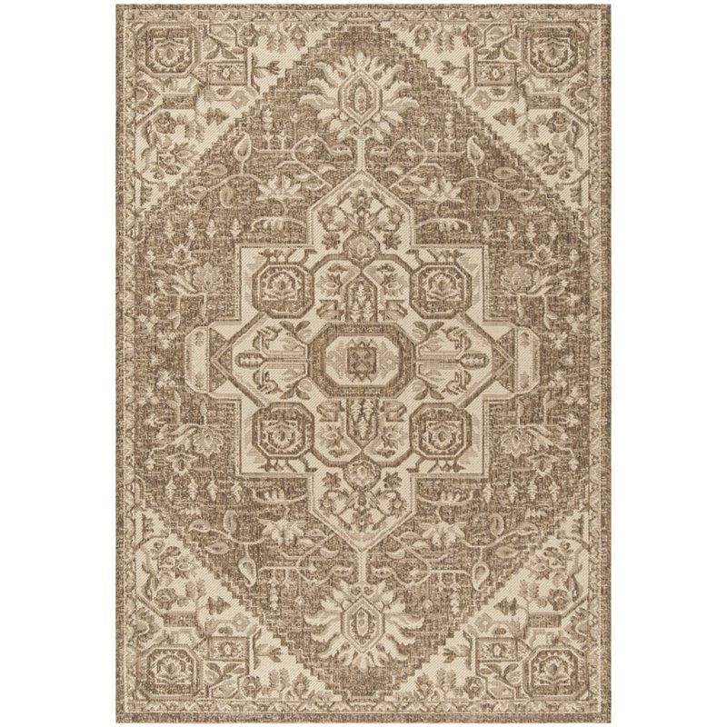 Safavieh Linden 100 4' x 6' Rug in Cream and Beige