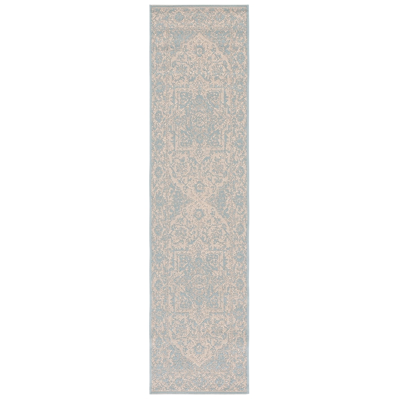 Safavieh Linden 100 2' x 8' Runner Rug in Red and Creme